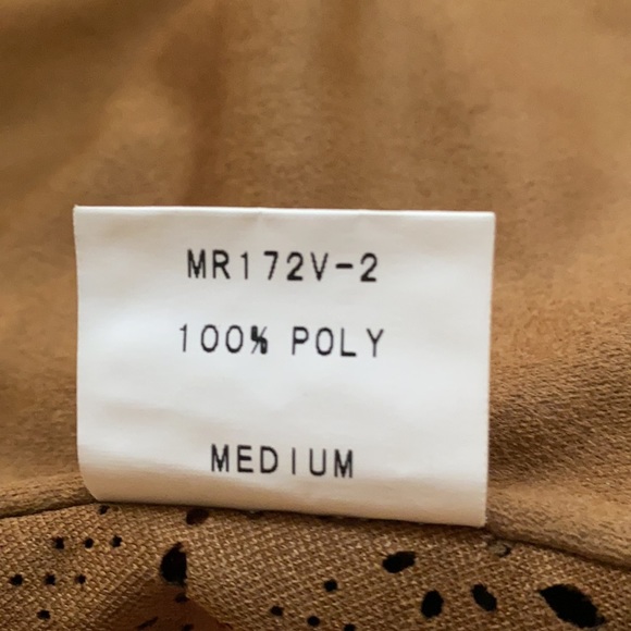 Suede Like Cloth Light Brown Vest - Picture 8 of 10